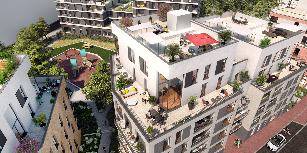 Appartement terrasse Inflor&Sens à Fontenay-sous-Bois