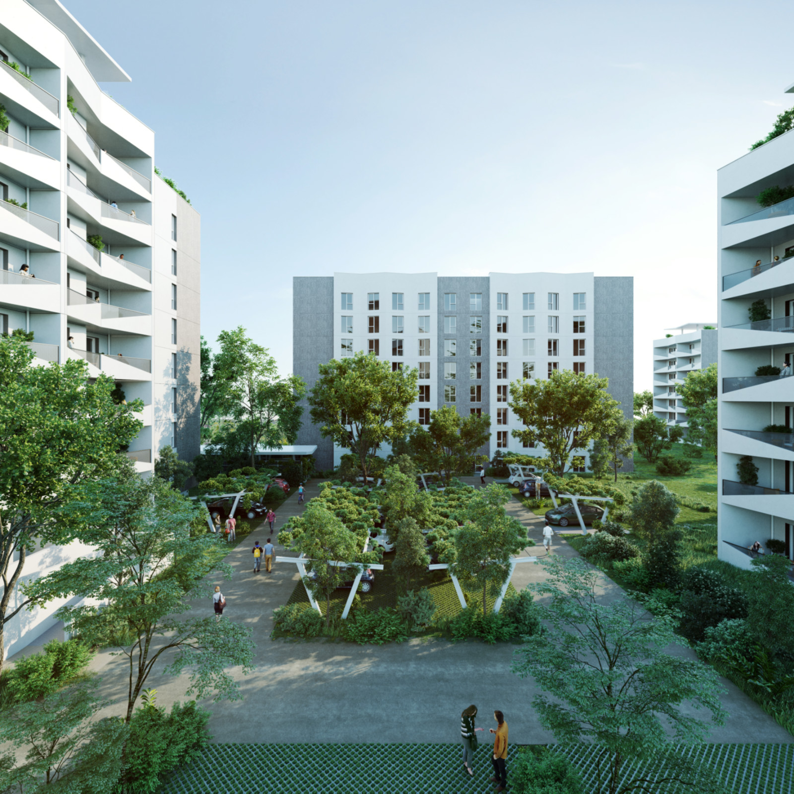 appartement neuf campus compostelle vue ilot à pessac