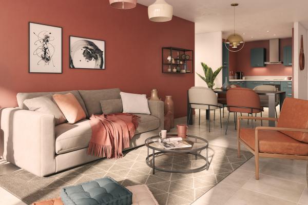 Séjour Appartement neuf à Bayonne Résidence Villa Maria