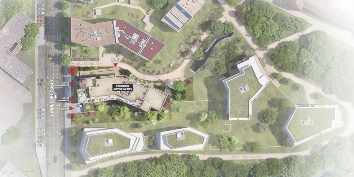 appartement neuf plan masse les climats à dijon